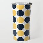 navy and yellow dots Travel Mug Gallery Image 2