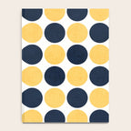 navy and yellow dots Notebook Gallery Image 4