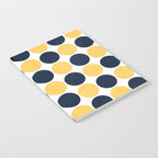 navy and yellow dots Notebook Gallery Image 2
