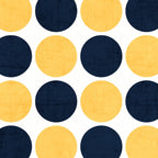 navy and yellow dots Coffee Mug Gallery Image 2