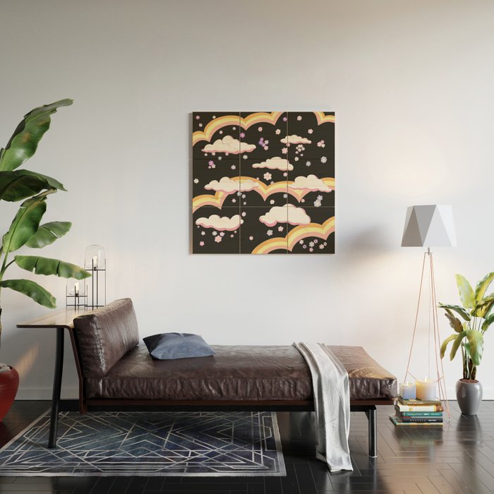 Cloudy with a Chance of Rainbows  Wood Wall Art Gallery Image 2