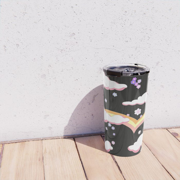 Cloudy with a Chance of Rainbows  Travel Mug Gallery Image 4