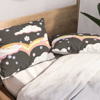 Cloudy with a Chance of Rainbows  Pillow Sham Gallery Image 2