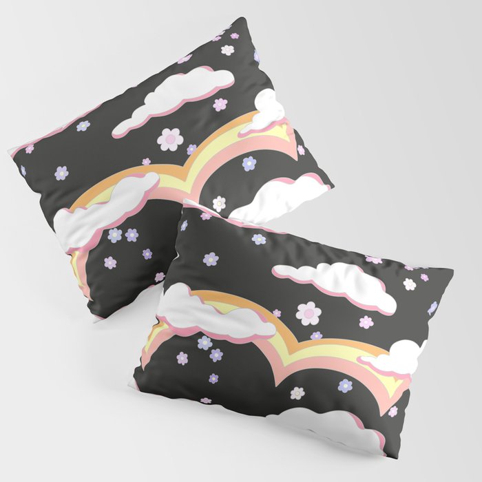 Cloudy with a Chance of Rainbows  Pillow Sham Gallery Image 1