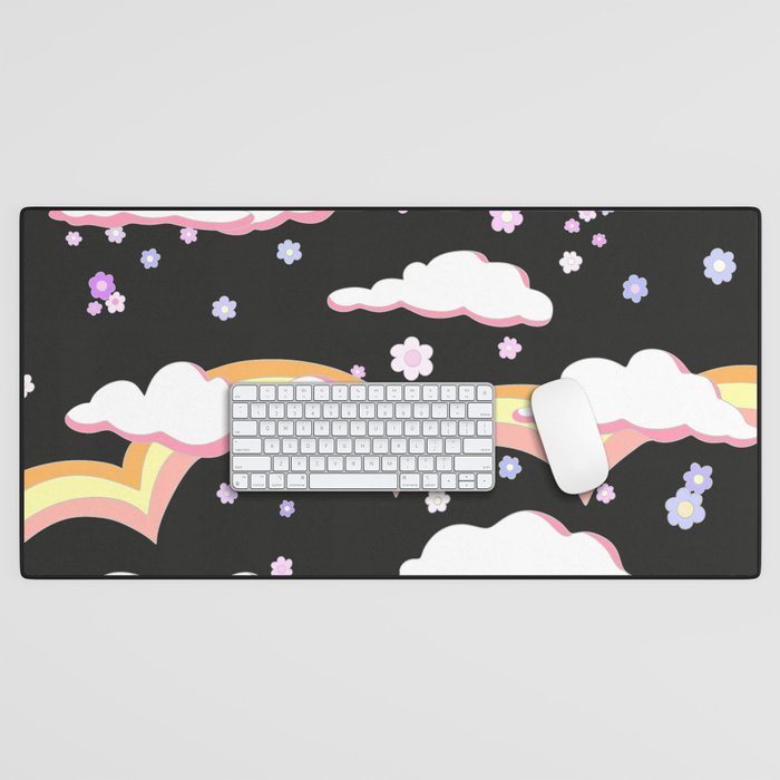 Cloudy with a Chance of Rainbows  Desk Mat Gallery Image 1