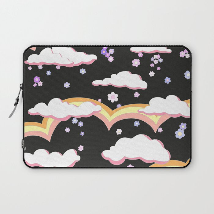 Cloudy with a Chance of Rainbows  Laptop Sleeve Gallery Image 1