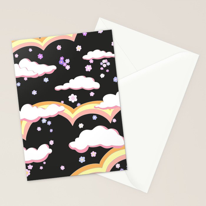 Cloudy with a Chance of Rainbows  Stationery Card Gallery Image 2
