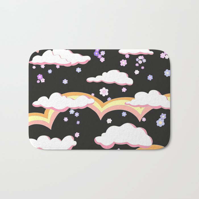 Cloudy with a Chance of Rainbows  Bath Mat Gallery Image 1