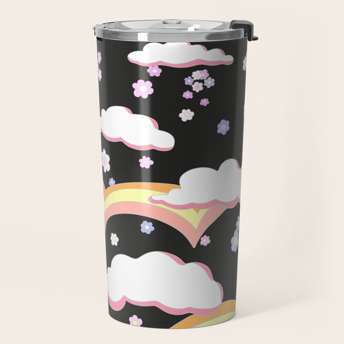 Cloudy with a Chance of Rainbows  Travel Mug Gallery Image 2