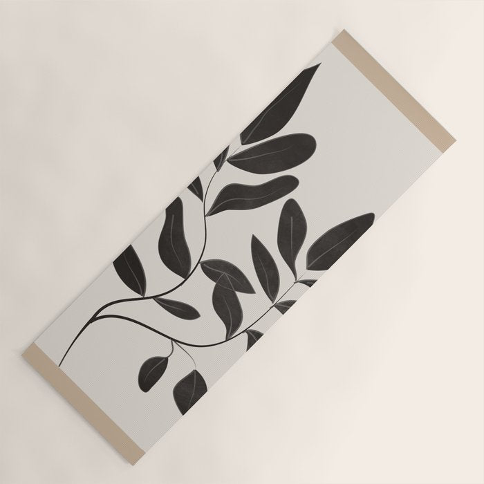 Minimalist plants and leaves Art 8 Yoga Mat Gallery Image 1