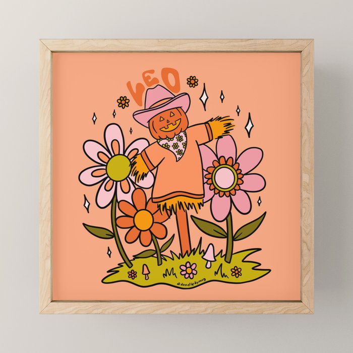 Leo Scarecrow Mini Art Print Gallery Image 1