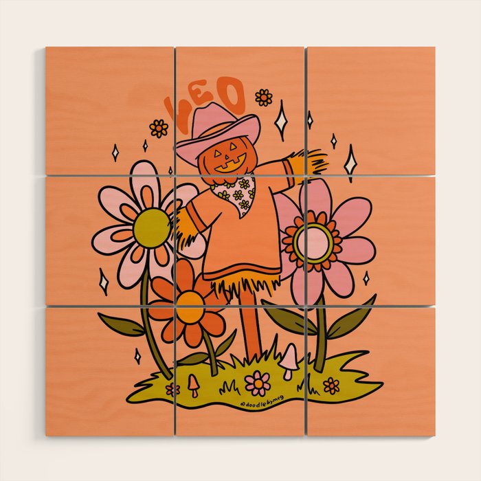 Leo Scarecrow Wood Wall Art Gallery Image 1