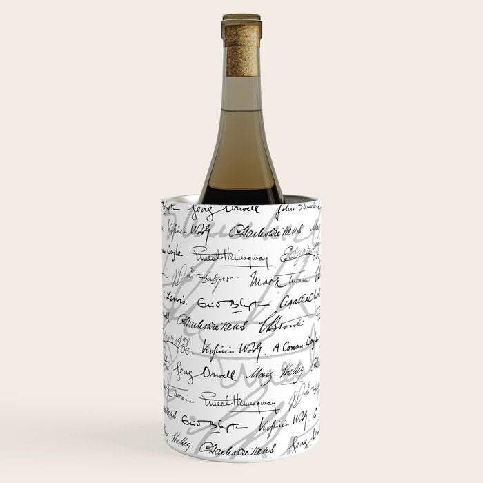 Literary Giants Pattern II Wine Chiller Gallery Image 2