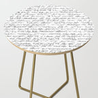 Literary Giants Pattern II Side Table Gallery Image 2