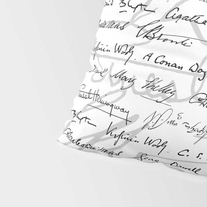Literary Giants Pattern II Pillow Sham Gallery Image 4