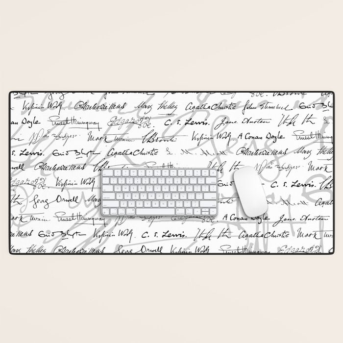 Literary Giants Pattern II Desk Mat Gallery Image 1