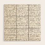 Literary Giants Pattern II Wood Wall Art Gallery Image 1