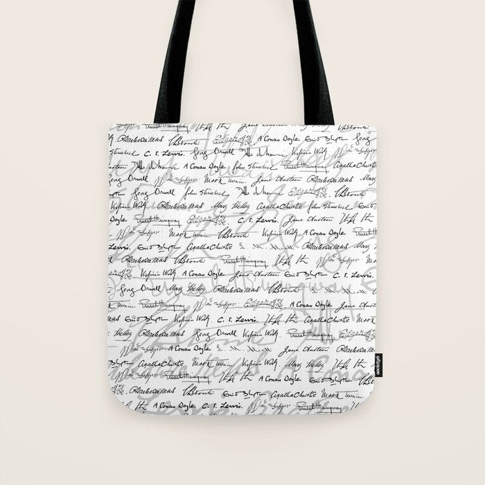 Literary Giants Pattern II Tote Bag Gallery Image 1