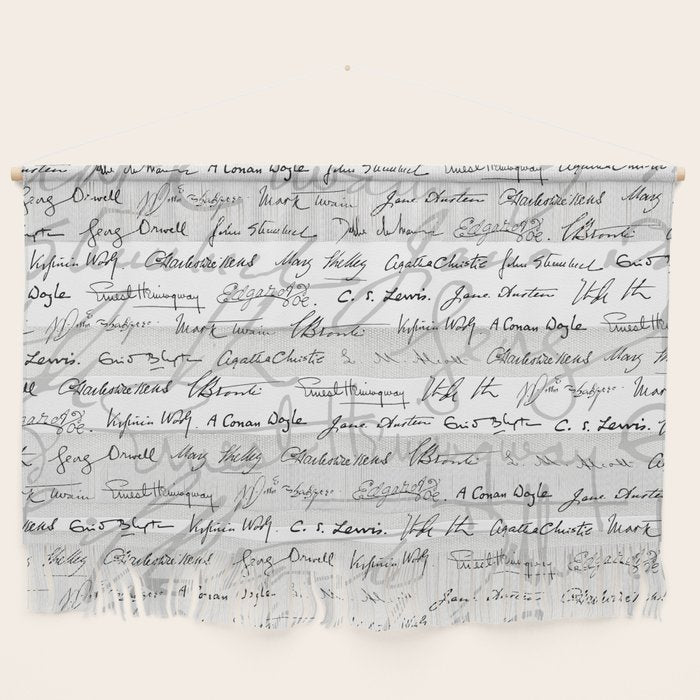 Literary Giants Pattern II Wall Hanging Gallery Image 1