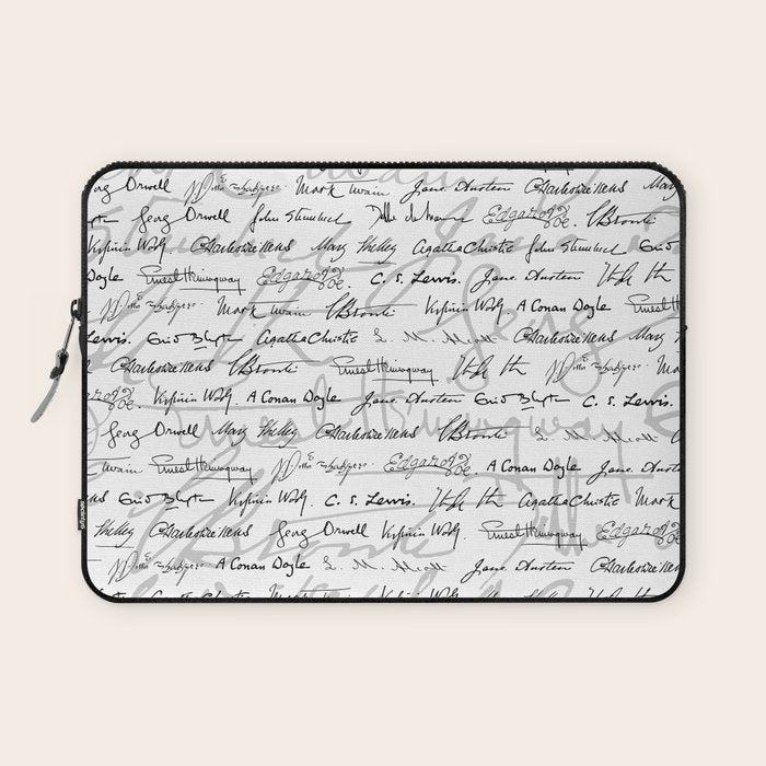 Literary Giants Pattern II Laptop Sleeve Gallery Image 1