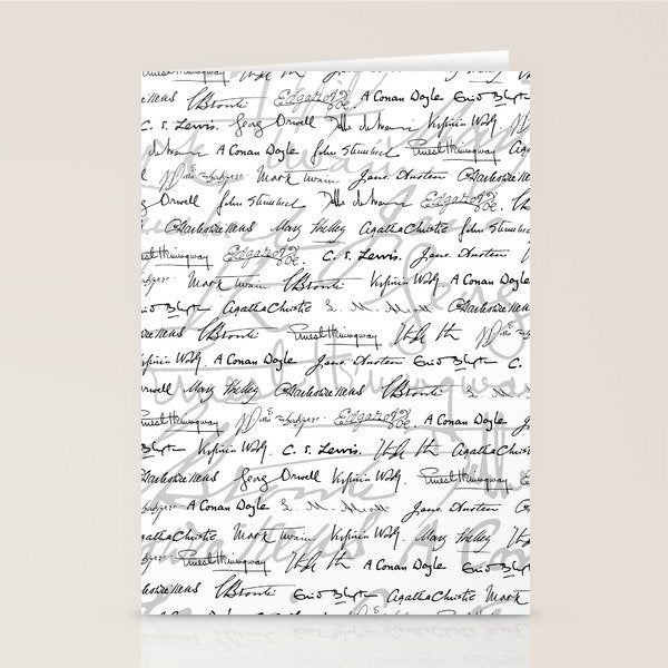 Literary Giants Pattern II Stationery Card Gallery Image 2