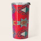 Moroccan Traditional Carpet Artwork Travel Mug Gallery Image 2