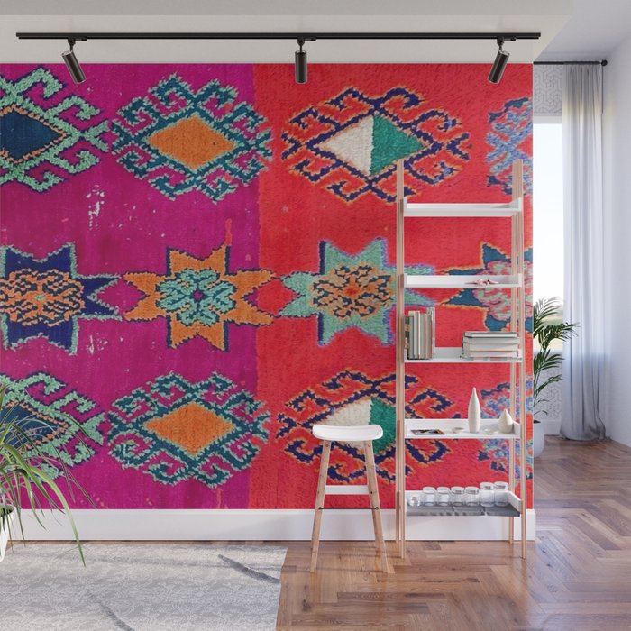 Moroccan Traditional Carpet Artwork Wall Mural Gallery Image 1