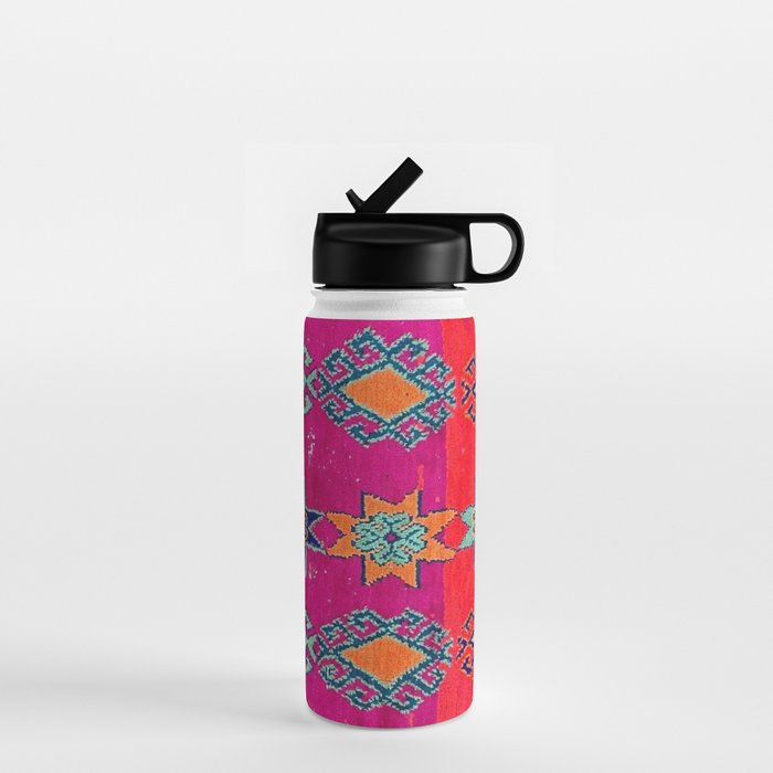Moroccan Traditional Carpet Artwork Water Bottle Gallery Image 1