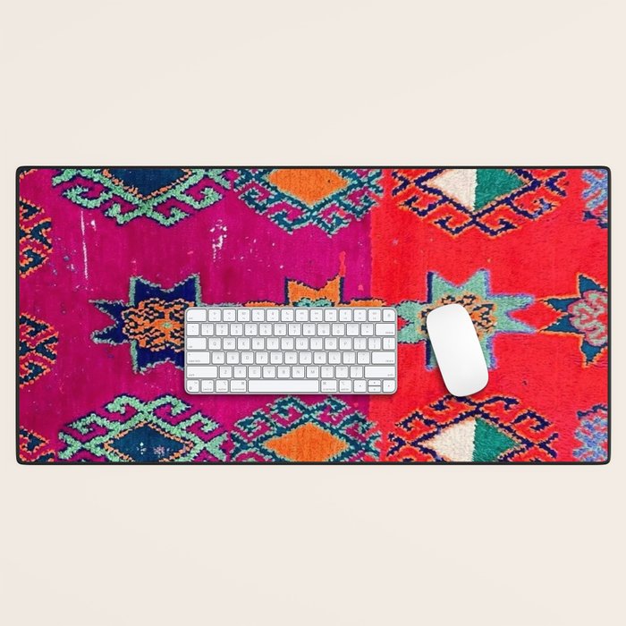 Moroccan Traditional Carpet Artwork Desk Mat Gallery Image 1