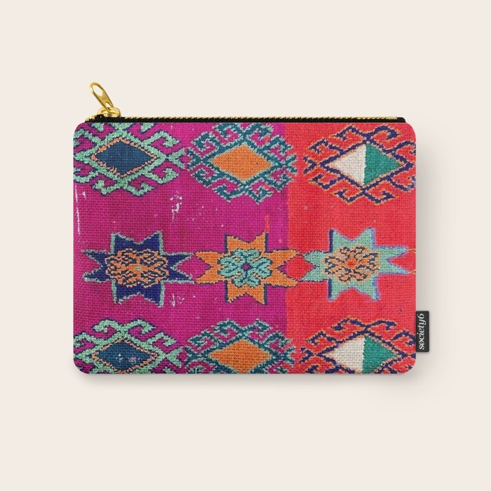 Moroccan Traditional Carpet Artwork Carry All Pouch Gallery Image 1