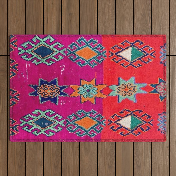 Moroccan Traditional Carpet Artwork Outdoor Rug Gallery Image 1