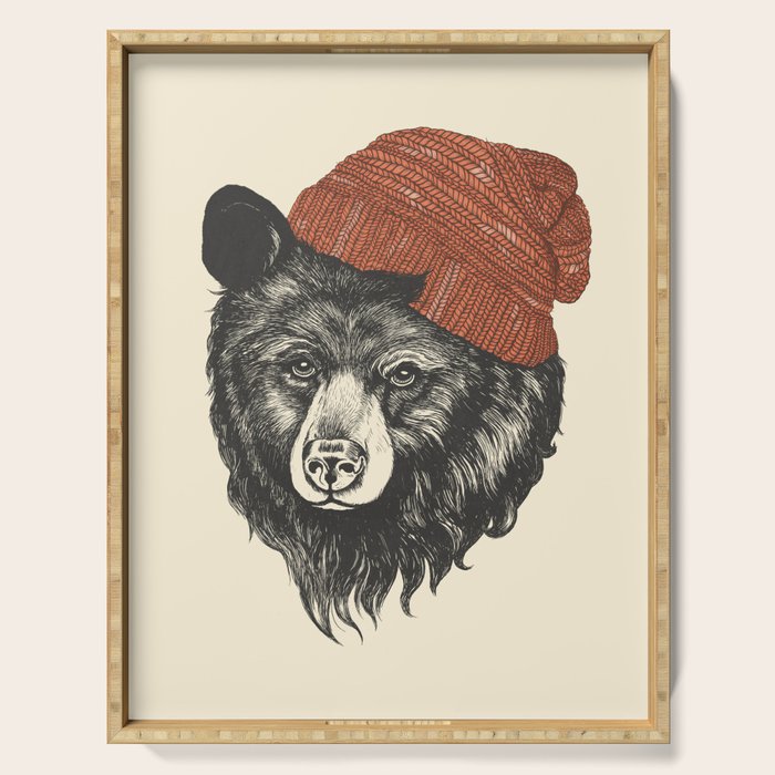 the bear Serving Tray Gallery Image 1