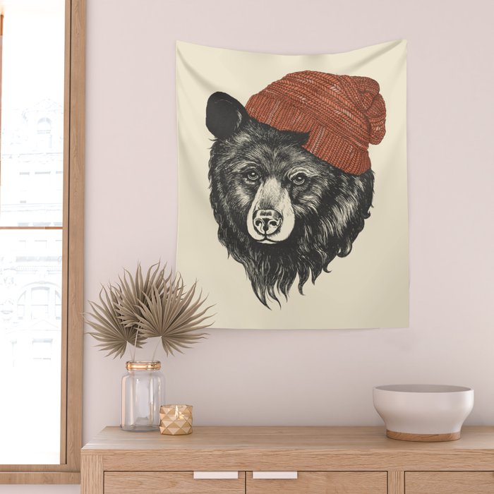 the bear Wall Tapestry Gallery Image 2