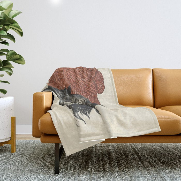 the bear Throw Blanket Gallery Image 1