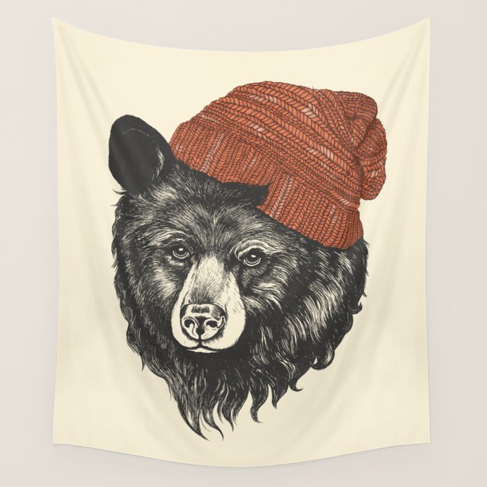 the bear Wall Tapestry Gallery Image 1