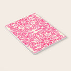 Hot Pink & Soft Cream Folk Art Pattern Notebook Gallery Image 3