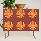Retro Floral Burst Credenza Gallery Image 1