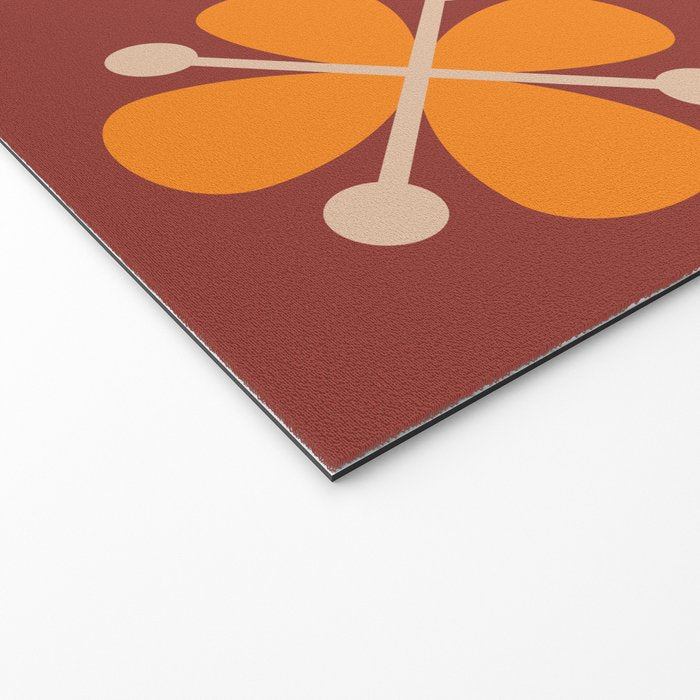 Retro Floral Burst Welcome Mat Gallery Image 2