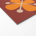 Retro Floral Burst Welcome Mat Gallery Image 2