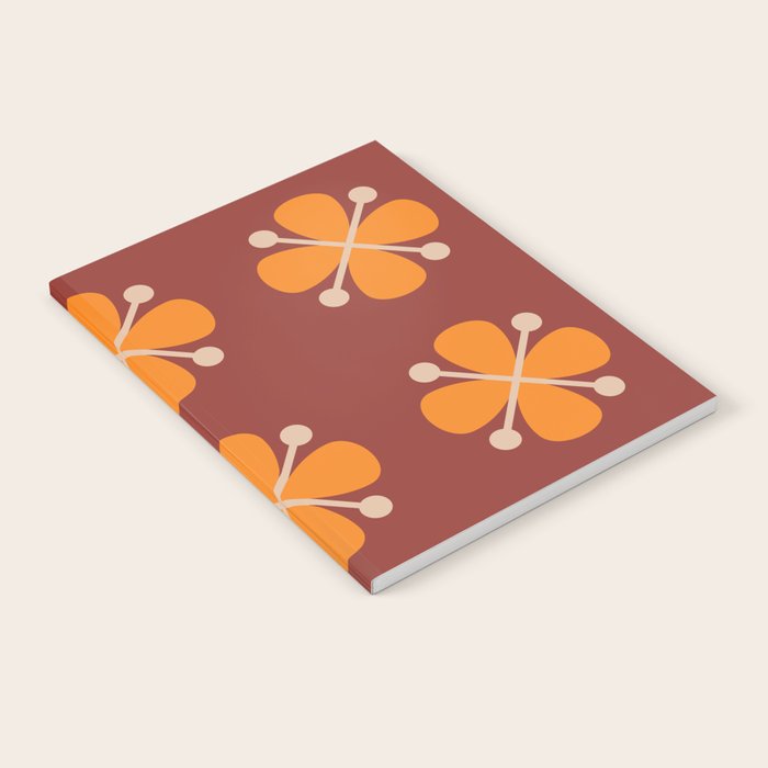 Retro Floral Burst Notebook Gallery Image 1