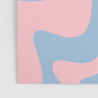 Pastel Pink and Light Blue Retro Liquid Swirl Abstract 2 Poster Gallery Image 3