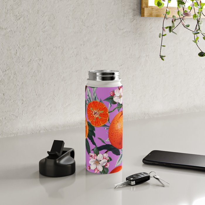 Vintage Fruit Pattern X Water Bottle Gallery Image 4