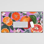 Vintage Fruit Pattern X Desk Mat Gallery Image 1