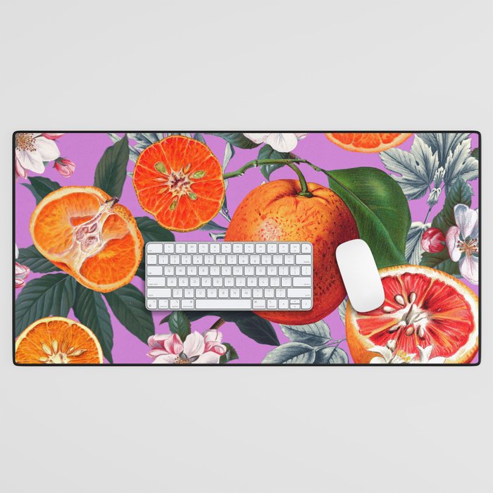 Vintage Fruit Pattern X Desk Mat Gallery Image 1