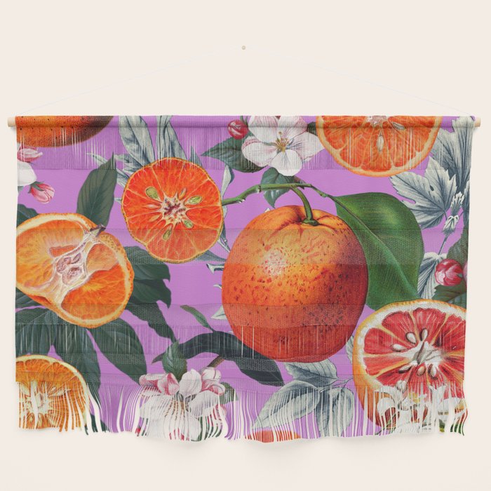 Vintage Fruit Pattern X Wall Hanging Gallery Image 1