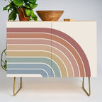 Gradient Arch XXIV Earthy Mid Century Modern Rainbow Credenza Gallery Image 1