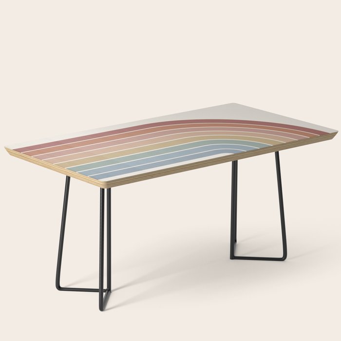 Gradient Arch XXIV Earthy Mid Century Modern Rainbow Coffee Table Gallery Image 1