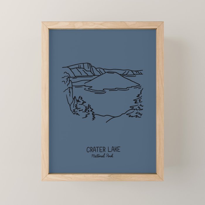 Crater Lake National Park Mini Art Print Gallery Image 1