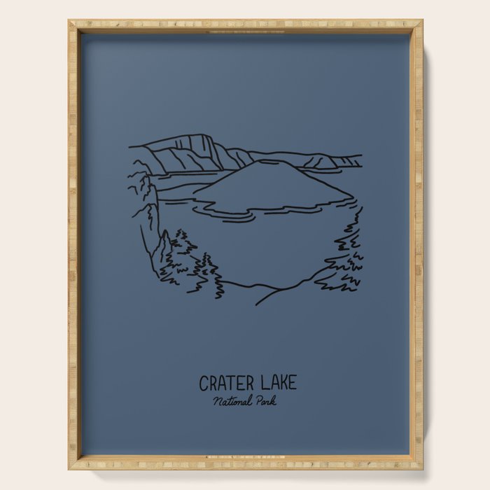 Crater Lake National Park Serving Tray Gallery Image 1