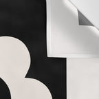 La Fleur | 06 - Retro Floral Print Black And White Flower Wall Tapestry Gallery Image 3